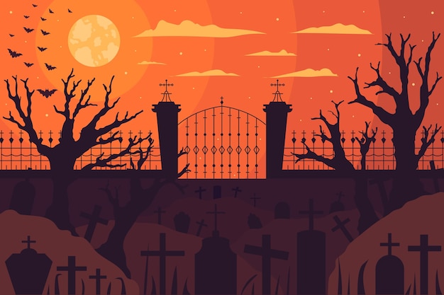 Free vector halloween wallpaper