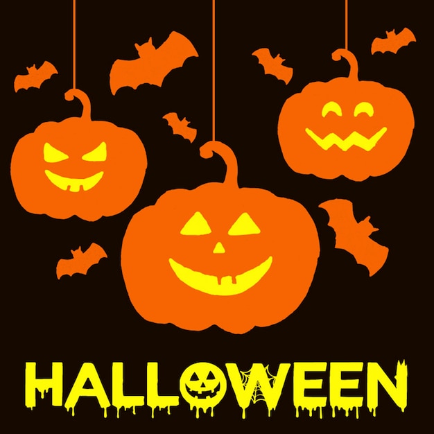 Free Vector halloween watercolor background