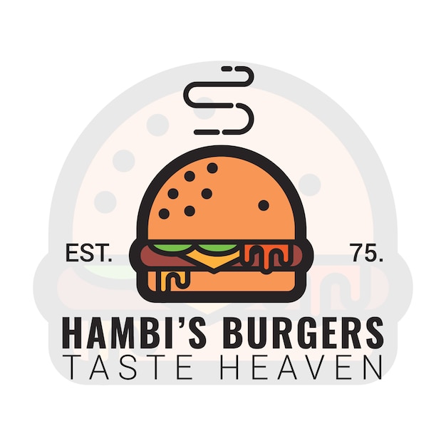 Free Vector hamburger logo