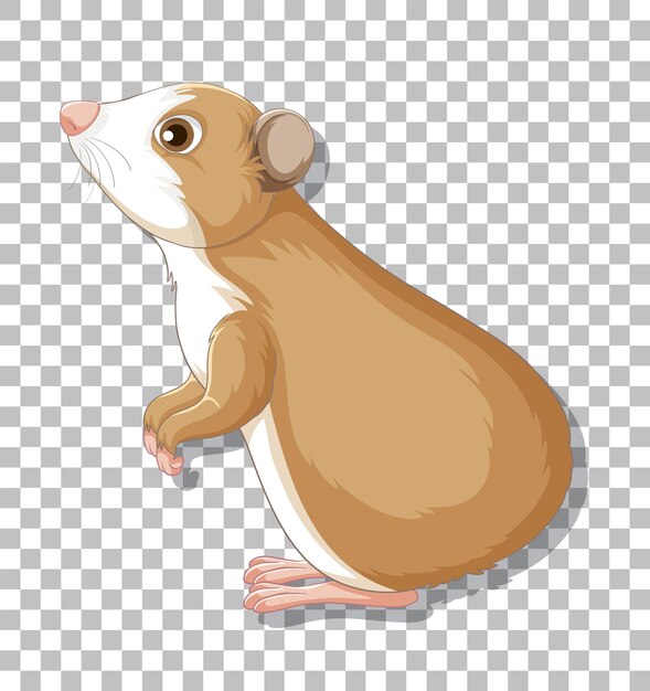 Hamster in cartoon style