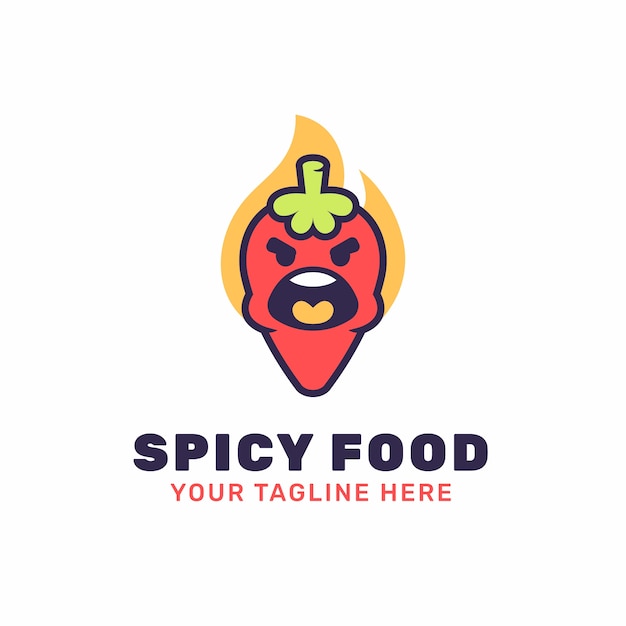 Hand draw spicy logo  design