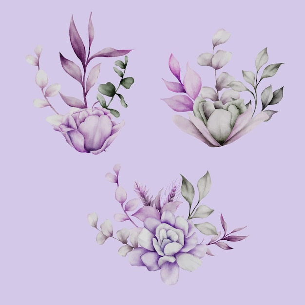 Free Vector hand drawing floral bouquet