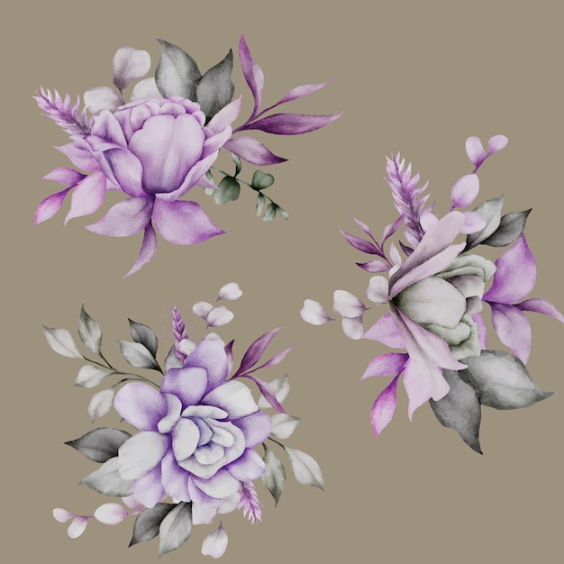 Free vector hand drawing floral bouquet