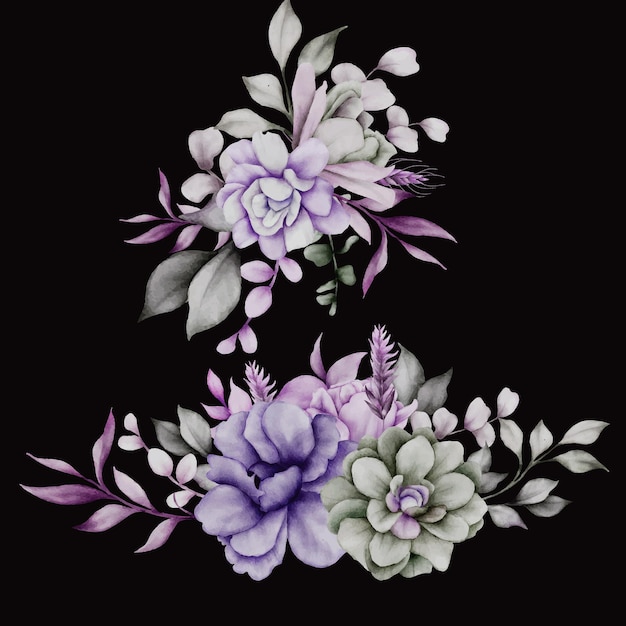 Free vector hand drawing floral bouquet