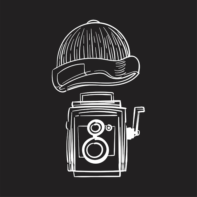 Free Vector hand drawing illustration of hipster style concept