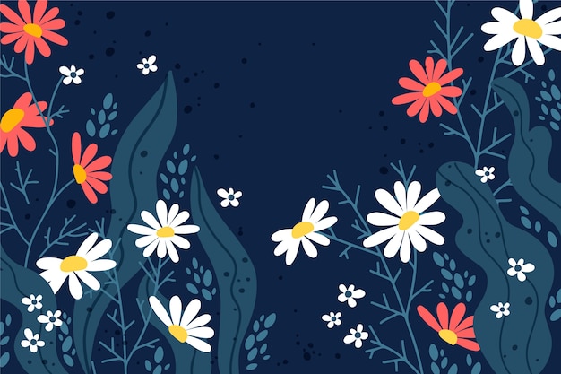 Hand-drawing spring theme for wallpaper