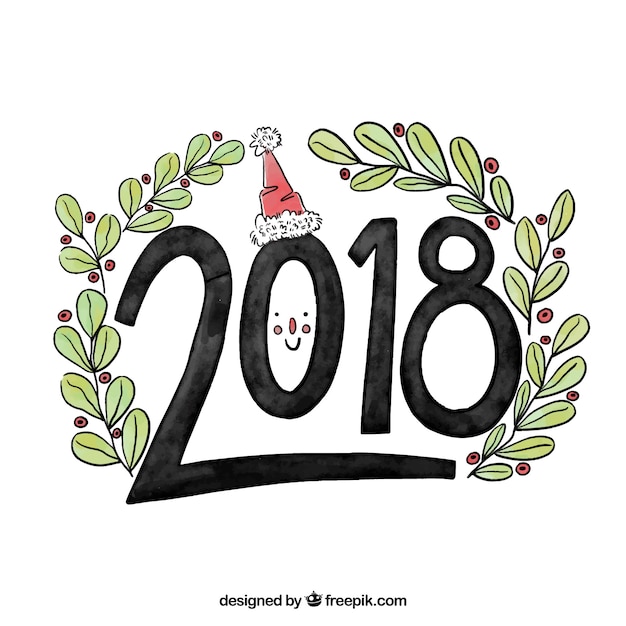 Free vector hand drawn 2018