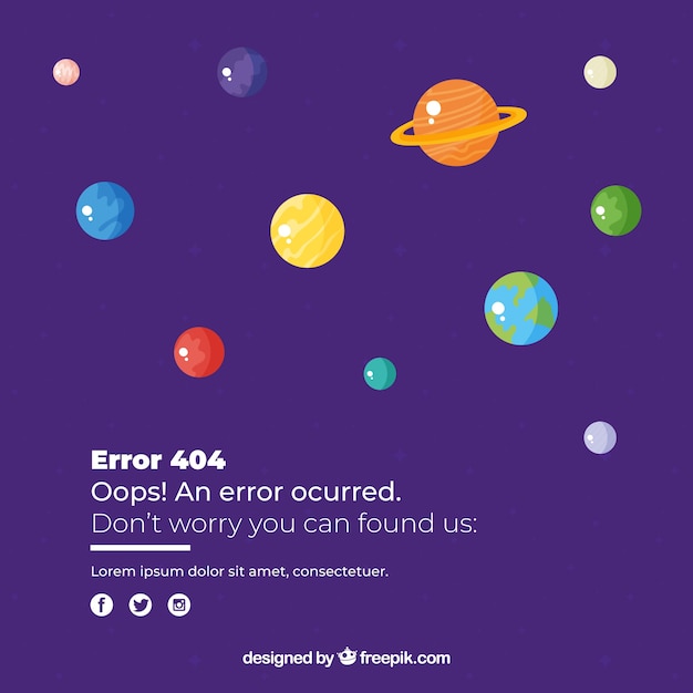 Hand drawn 404 error