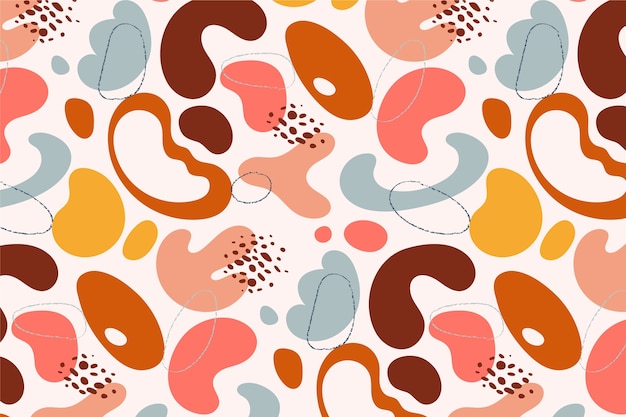 Free vector hand drawn abstract doodle pattern design