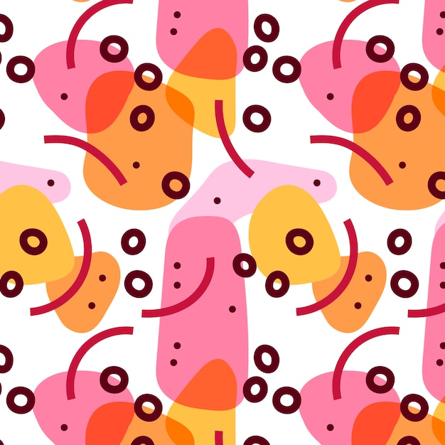 Hand drawn abstract doodle pattern design