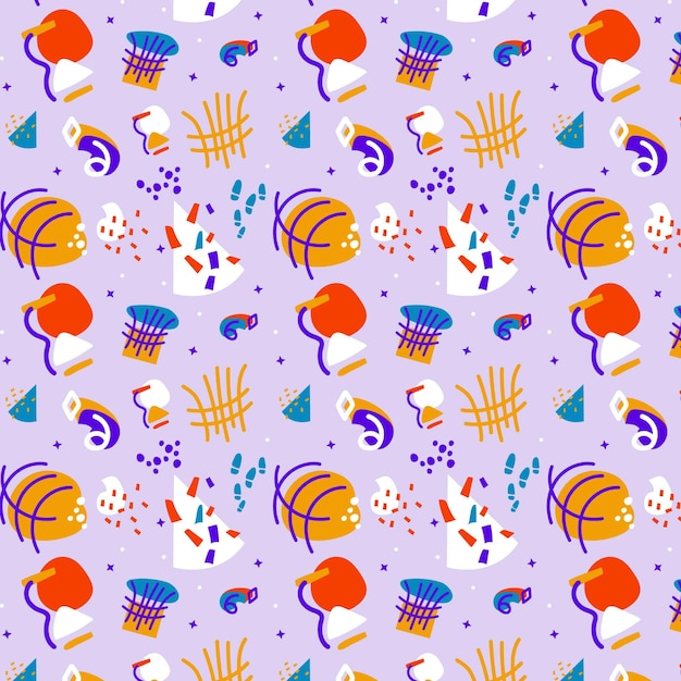 Hand drawn abstract element pattern