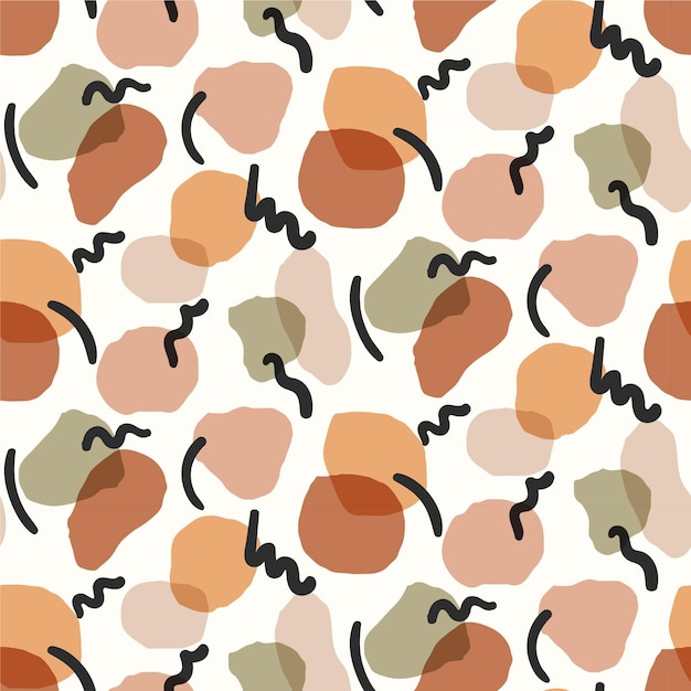 Free Vector hand drawn abstract element pattern