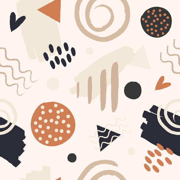 Free Vector hand drawn abstract element pattern