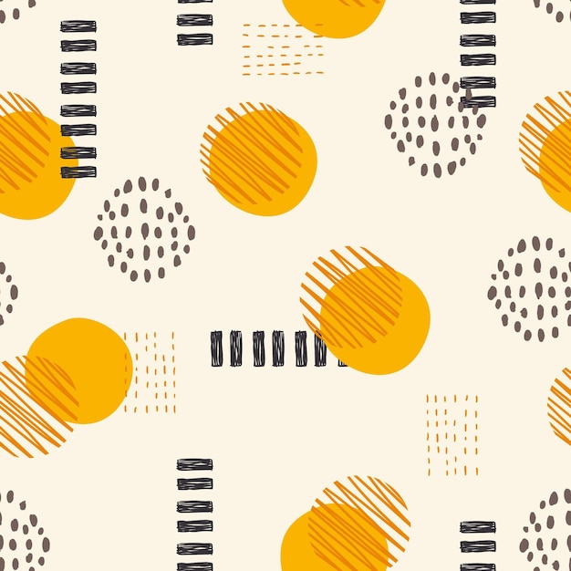 Free Vector hand drawn abstract element pattern