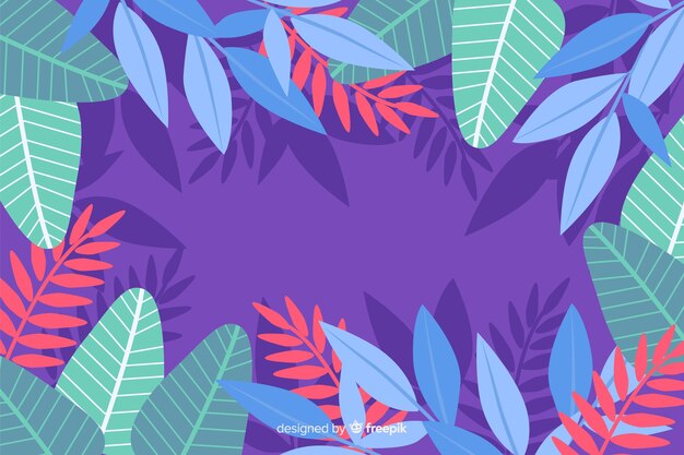 Hand drawn abstract floral background