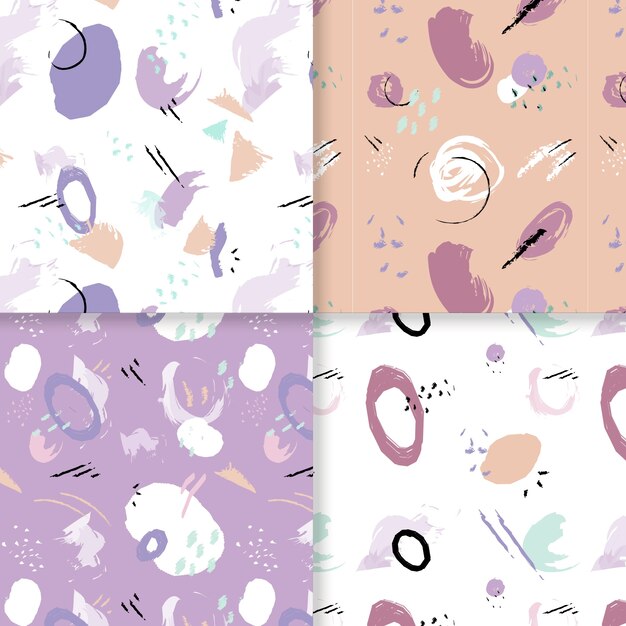 Hand drawn abstract pattern collection