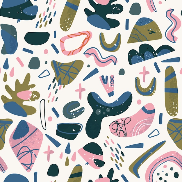 Hand drawn abstract pattern design