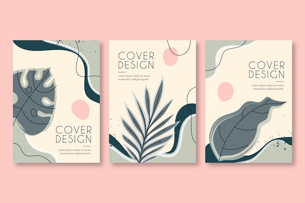 Hand drawn abstract shapes cover collection