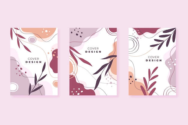 Hand drawn abstract shapes cover collection