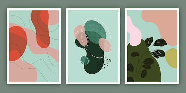 Hand drawn abstract shapes cover collection