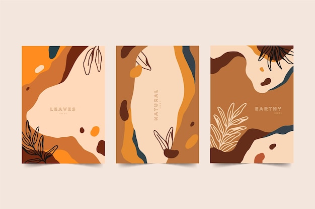 Hand drawn abstract shapes cover collection