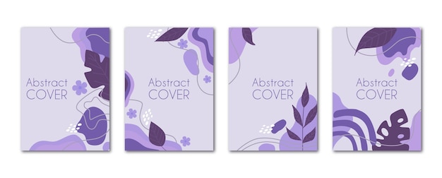 Hand drawn abstract shapes cover collection