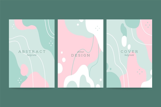 Hand drawn abstract shapes cover collection