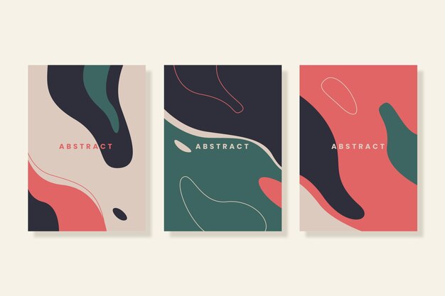 Hand drawn abstract shapes cover collection