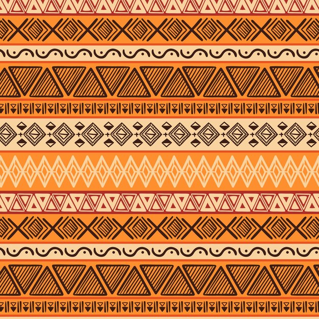 Hand drawn african pattern design