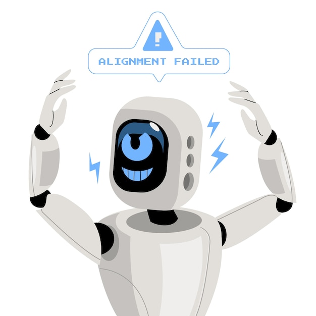 Hand drawn ai alignment illustration