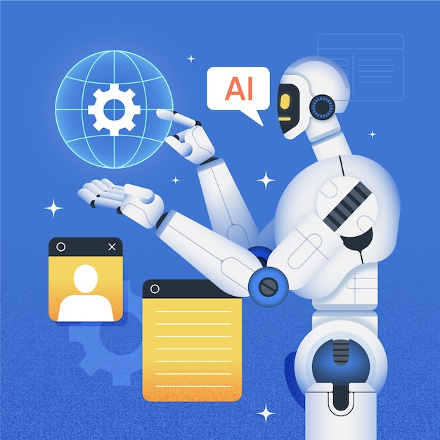 Free Vector hand drawn ai alignment illustration