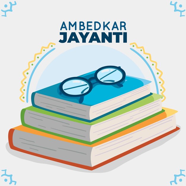 Free Vector hand drawn ambedkar jayanti illustration