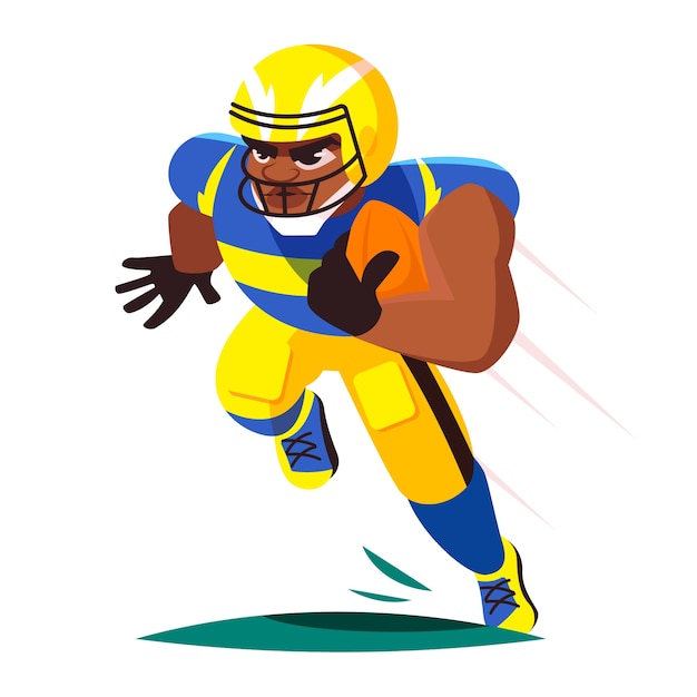 Free Vector hand drawn american footbal cartoon illustration