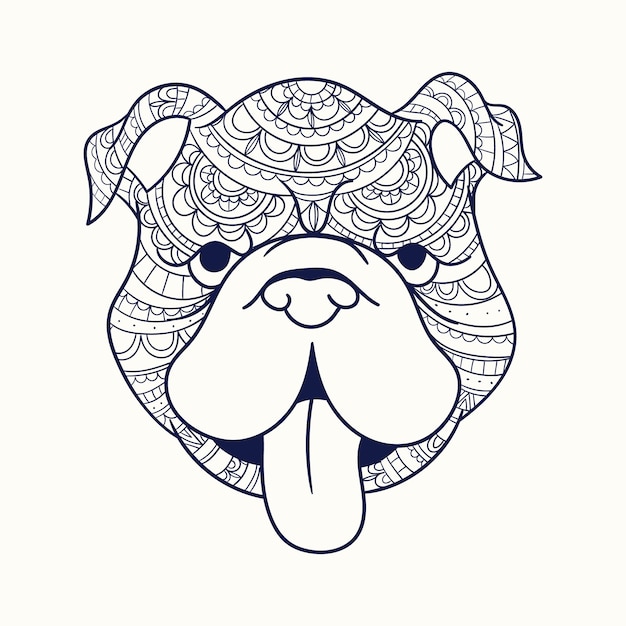 Free Vector hand drawn animal mandala illustration