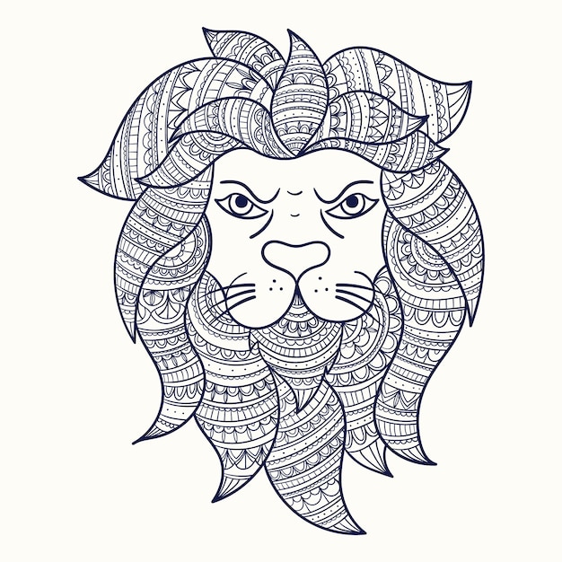 Free Vector hand drawn animal mandala illustration