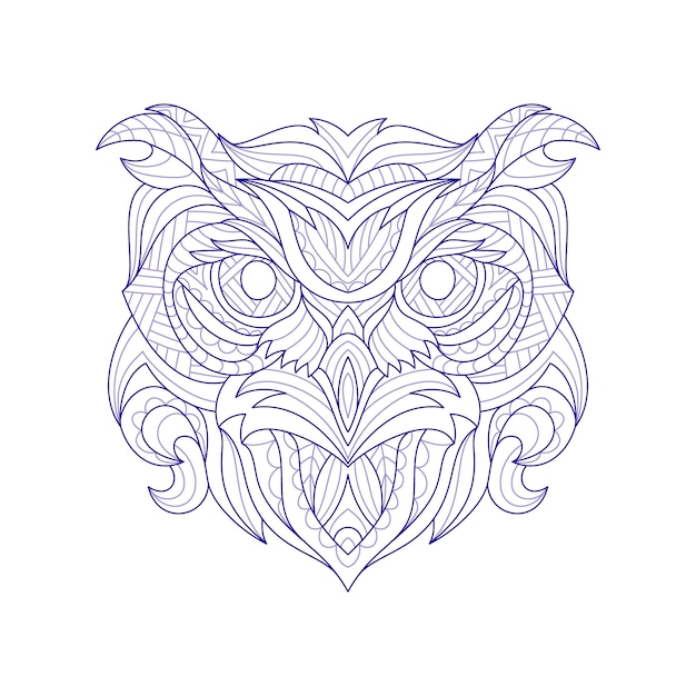 Free vector hand drawn animal mandala illustration