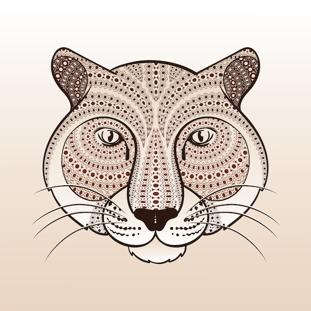 Free Vector hand drawn animal mandala illustration