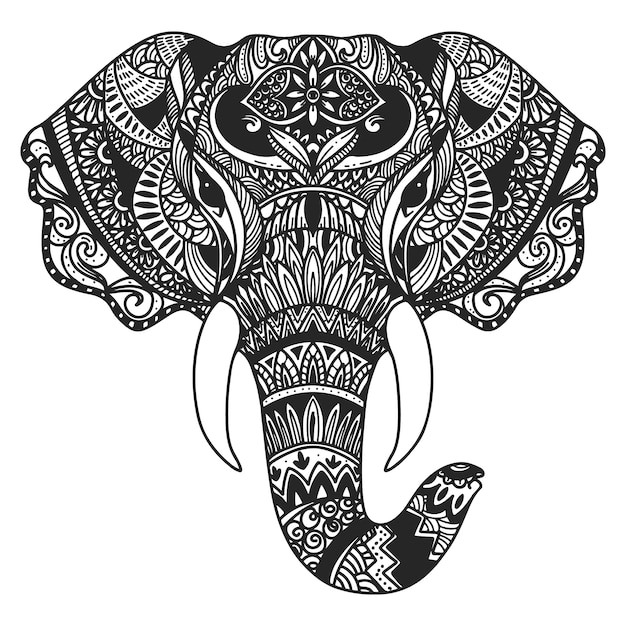 Free Vector hand drawn animal mandala illustration