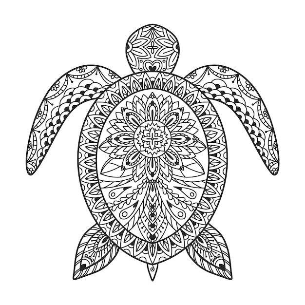 Free Vector hand drawn animal mandala illustration