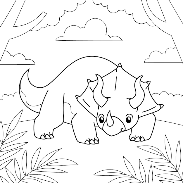 Free vector hand drawn animal outline illustration