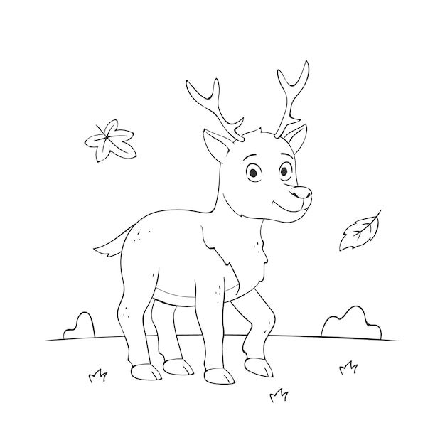 Free vector hand drawn animal outline illustration