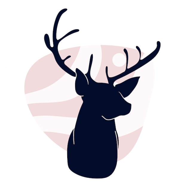 Free Vector hand drawn animal silhouette illustration