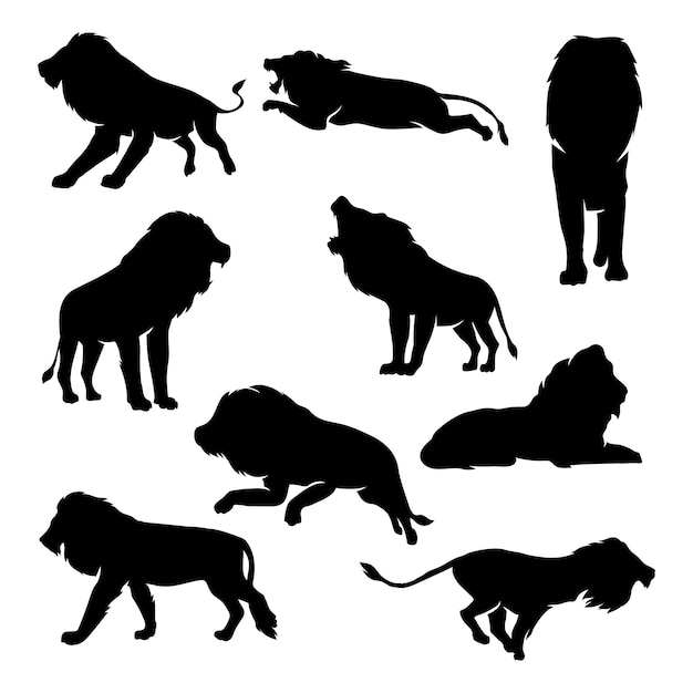 Hand drawn animal silhouette