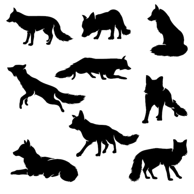 Hand drawn animal silhouette