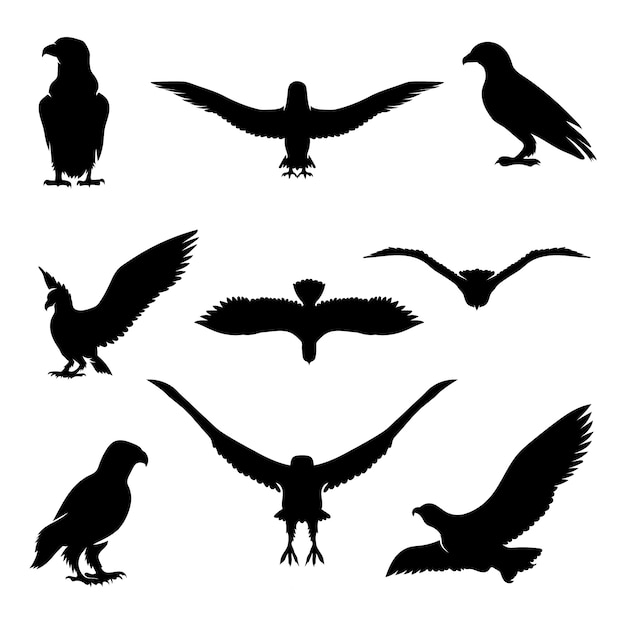 Free Vector hand drawn animal silhouette