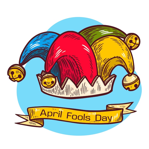 Free Vector hand drawn april fools day concept