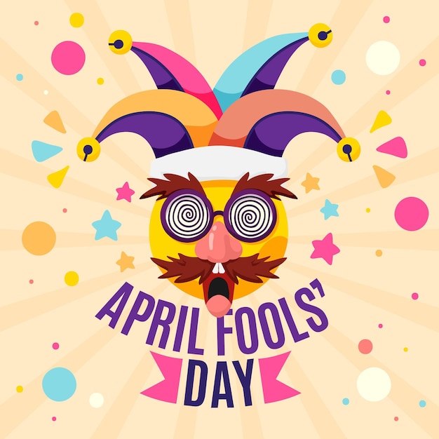 Free Vector hand drawn april fools' day illustration