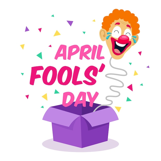 Free Vector hand drawn april fools' day illustration