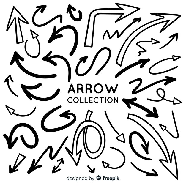 Hand drawn arrow collection 