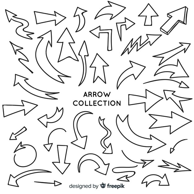 Hand drawn arrow collection 